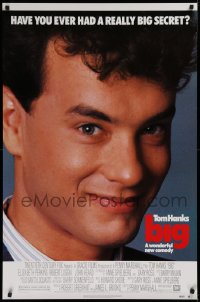 1c521 BIG 1sh 1988 great close-up image of wacky Tom Hanks who has a really big secret!