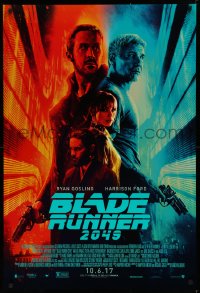 1c528 BLADE RUNNER 2049 advance DS 1sh 2017 great montage image with Harrison Ford & Ryan Gosling!