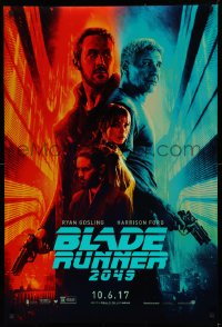 1c529 BLADE RUNNER 2049 teaser DS 1sh 2017 great montage image with Harrison Ford & Ryan Gosling!