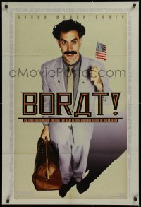 1c533 BORAT DS 1sh 2006 Sacha Baron Cohen mockumentary, Cultural Learnings of America!