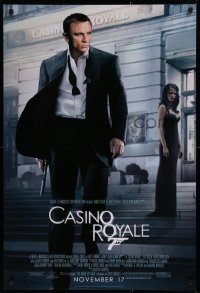 1c549 CASINO ROYALE advance DS 1sh 2006 Daniel Craig as James Bond & sexy Eva Green!