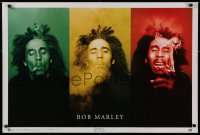 1c273 BOB MARLEY 24x36 commercial poster 2008 three marijuana smoking close-ups!