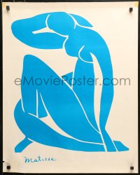 1c288 HENRI MATISSE 23x29 commercial poster 1971 wonderful art of nude woman by the artist!