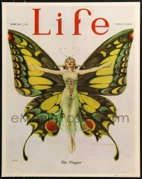 1c293 LIFE MAGAZINE 23x29 commercial poster 1973 The Flapper from February 2, 1922 edition!