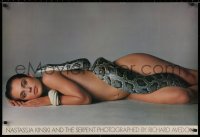 1c301 NASTASSJA KINSKI 25x36 commercial poster 1981 the iconic image of her nude with snake!