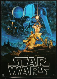 1c317 STAR WARS 20x28 commercial poster 1977 George Lucas sci-fi epic, Greg & Tim Hildebrandt!