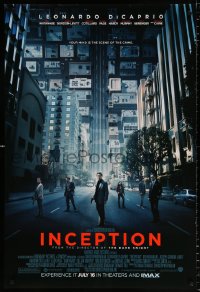1c679 INCEPTION advance DS 1sh 2010 Christopher Nolan, Leonardo DiCaprio, Gordon-Levitt!