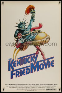 1c711 KENTUCKY FRIED MOVIE 1sh 1977 John Landis directed comedy, wacky tennis shoe art!