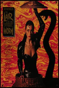 1c719 LAIR OF THE WHITE WORM 1sh 1988 Ken Russell, image of sexy Amanda Donohoe with snake shadow!
