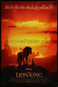 1c729 LION KING advance DS 1sh 2019 Walt Disney live action/CGI, Donald Glover as Simba, Pride Rock!