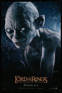 1c740 LORD OF THE RINGS: THE RETURN OF THE KING teaser DS 1sh 2003 CGI Andy Serkis as Gollum!