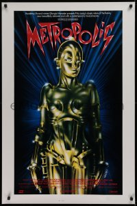 1c765 METROPOLIS int'l 1sh R1984 Brigitte Helm as the gynoid Maria, The Machine Man!