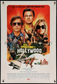 1c788 ONCE UPON A TIME IN HOLLYWOOD advance DS 1sh 2019 Tarantino, montage art by Steve Chorney!