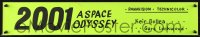 1c026 2001: A SPACE ODYSSEY paper banner 1968 Stanley Kubrick, great completely different design!