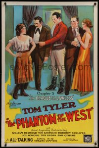 1c803 PHANTOM OF THE WEST chapter 5 1sh 1931 Tom Tyler all-talking serial, League of the Lawless!