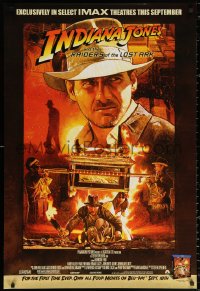 1c164 RAIDERS OF THE LOST ARK DS 27x40 video poster R2012 adventurer Harrison Ford by M. Raats!