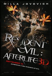 1c842 RESIDENT EVIL: AFTERLIFE teaser 1sh 2010 sexy Milla Jovovich returns in 3-D!