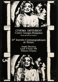 1c213 14ES JOUNEES CINEMATOGRAPHIQUES DE POITIERS 20x29 French museum/art exhibition 1976 Monroe!
