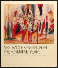 1c215 ABSTRACT EXPRESSIONISM 22x26 museum/art exhibition 1978 art by Arshile Gorky!