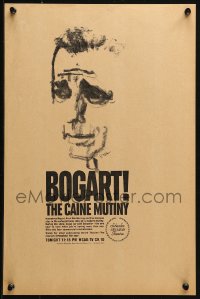 1c146 CAINE MUTINY tv poster R1970 completely different art of Humphrey Bogart by Bob Peak!