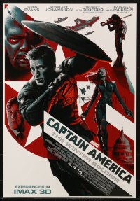 1c186 CAPTAIN AMERICA: THE WINTER SOLDIER IMAX mini poster 2014 Evans, Johansson, Jackson!