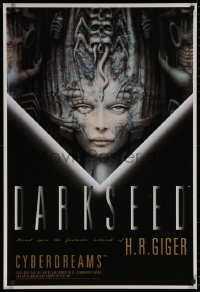 1c249 DARK SEED 25x37 advertising poster 1992 point-and-click adventure game, H. R. Giger art!