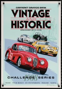 1c115 DENNIS SIMON signed #18/300 21x30 art print 1988 by the artist, great art of vintage cars!