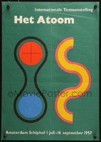 1c228 HET ATOOM 15x21 Dutch museum/art exhibition 1957 colorful different abstract art!