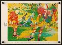 1c400 LEROY NEIMAN 9x13 special poster 1970s cool art of football players on field!