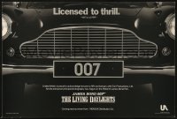 1c402 LIVING DAYLIGHTS 12x18 special poster 1986 great image of classic Aston Martin car grill!