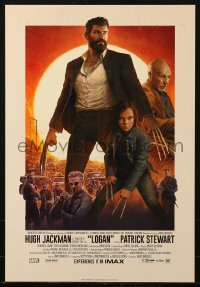 1c193 LOGAN IMAX mini poster 2017 Jackman in the title role as Wolverine, claws out, top cast!