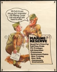 1c406 MARINE RESERVE 22x28 special poster 1970s Marine Corps can use what you have to offer!
