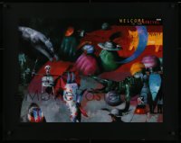 1c410 MICROSOFT 27x34 special poster 2000s really wid and bizarre art for the software giant!