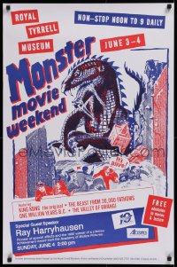 1c172 MONSTER MOVIE WEEKEND 23x35 Canadian film festival poster 1990s Beast From 20,000 Fathoms!