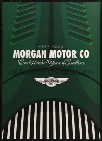 1c413 MORGAN MOTOR COMPANY 20x28 special poster 2009 artwork of fancy hood logo by Lasse Bauer!