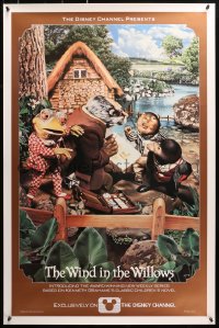 1c153 WIND IN THE WILLOWS tv poster 1984 Walt Disney, Kenneth Grahame, really cool image!