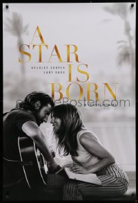 1c907 STAR IS BORN teaser DS 1sh 2018 Bradley Cooper stars and directs, romantic image w/Lady Gaga!