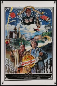 1c930 STRANGE BREW int'l 1sh 1983 art of hosers Rick Moranis & Dave Thomas with beer by John Solie!