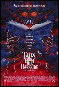 1c938 TALES FROM THE DARKSIDE 1sh 1990 George Romero & Stephen King, creepy art of demon!