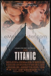1c948 TITANIC DS 1sh 1997 star-crossed Leonardo DiCaprio, Kate Winslet, directed by James Cameron!