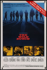 1c983 WILD BUNCH 1sh R1995 Sam Peckinpah cowboy classic, Holden, the original director's cut!