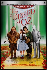 1c986 WIZARD OF OZ advance DS 1sh R2013 Victor Fleming, Judy Garland all-time classic, rated G!