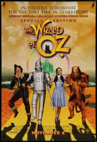 1c985 WIZARD OF OZ advance DS 1sh R1998 Victor Fleming, Judy Garland all-time classic!