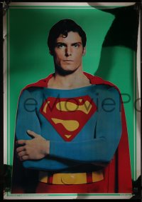 1c326 SUPERMAN group of 2 foil 21x30 commercial posters 1978 Christopher Reeve, top cast!