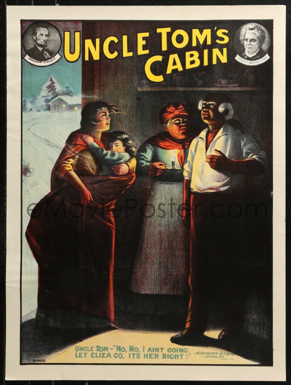 eMoviePoster.com: 1c018 UNCLE TOM'S CABIN 21x28 stage poster 1900s he ...