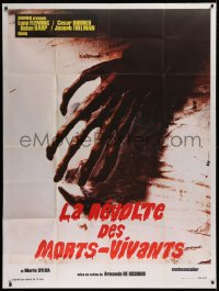 1d158 BLIND DEAD French 1p 1973 Amando de Ossorio's La Noche del Terror Ciego, creepy image!