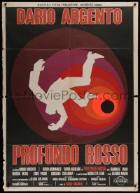 1d172 DEEP RED Italian 1p 1975 Dario Argento's Profondo Rosso, different artwork by Sandro Symeoni!