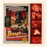 1d242 BEAST FROM 20,000 FATHOMS English film strip collectible 2000s Bradbury, poster art + scenes!