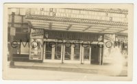 1f031 DRACULA/FRANKENSTEIN 3.25x5.25 photo 1938 wonderful image of theater front with posters & displays!