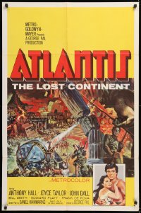 1f061 ATLANTIS THE LOST CONTINENT 1sh 1961 George Pal sci-fi, cool fantasy art by Joseph Smith!